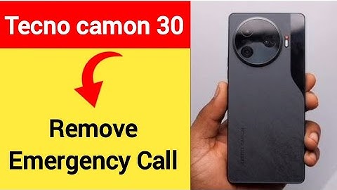 Tecno camon 30 5G me emergency call Kaise hataye, how to remove emergency call