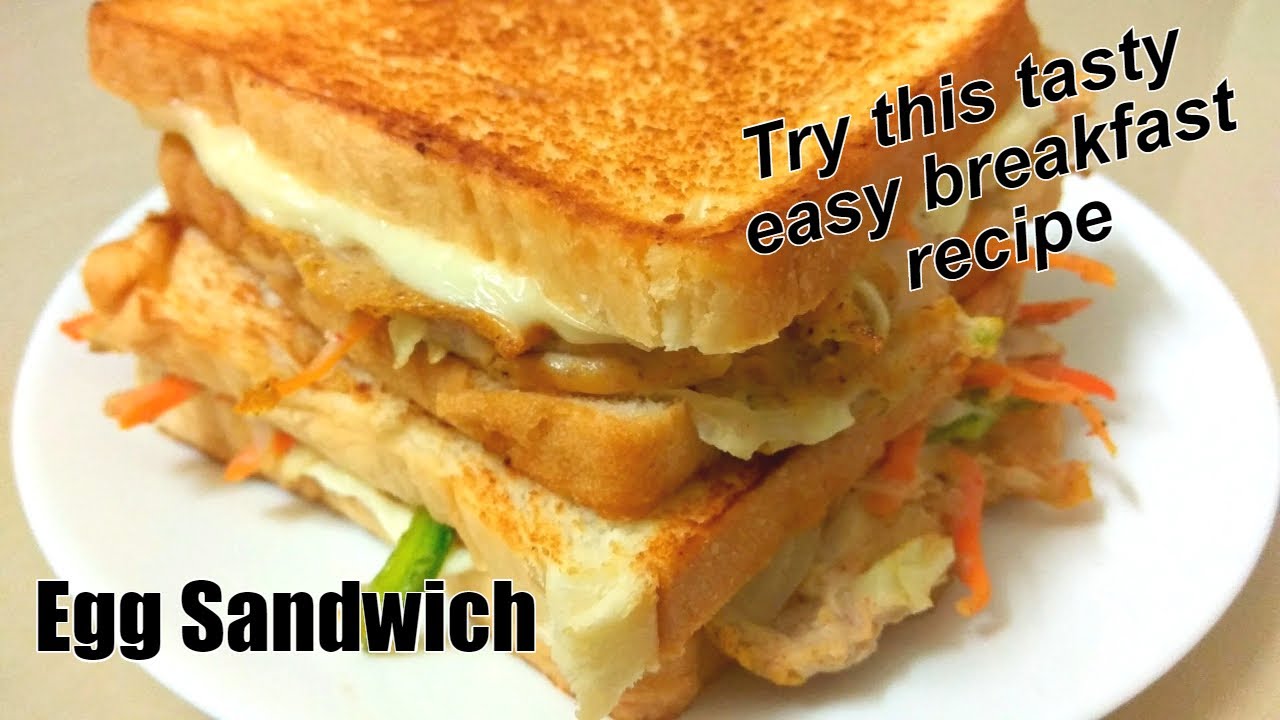 How to make Egg Sandwich | Cheese Egg Sandwich | Quick breakfast recipe ...