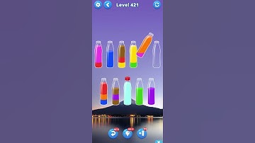Water sort puz level 421 #androidgameplay #watersortpuzzle #shorts