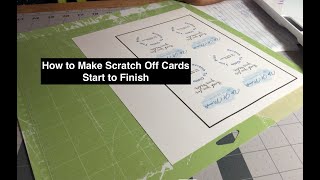 Let's Make Scratch Off Cards #diy #craft #business