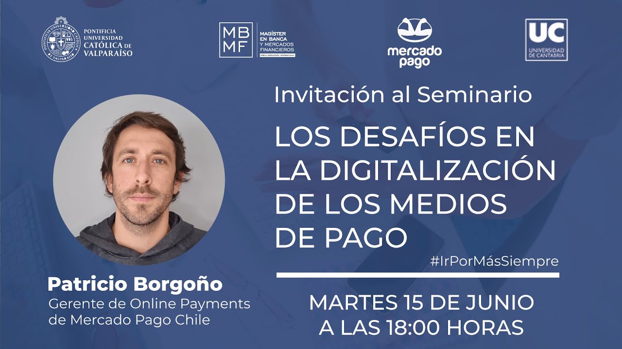 Invitación a seminario sobre pagos digitales con Mercado Pago Chile