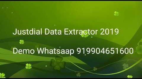 Justdial Data Extractor - 2019