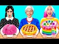 Wednesday vs おばあちゃんの料理チャレンジ | 簡単な秘密のハックとガジェット Fun Teen