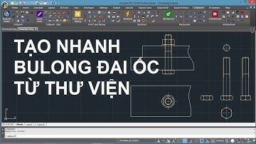 Thư viện CAD | Thiết kế Bu lông Đai ốc từ thư viện trên phần mềm progeCAD / AutoCAD