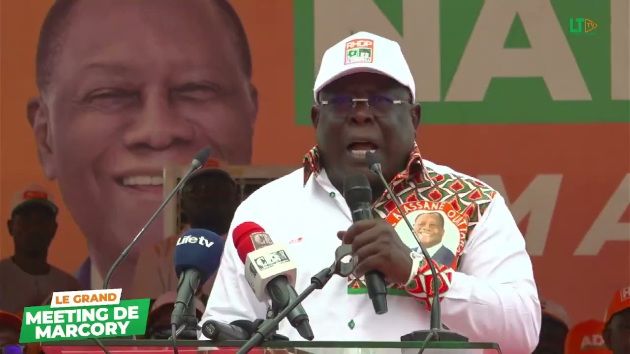 DISCOURS DU GOUVERNEUR IBRAHIM CISSÉ  BACONGO, DIRECTEUR NATIONAL DE CAMPAGNE ADJOINT DU RHDP