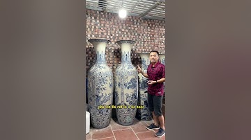 Lục bình sứ cao hơn 2m quá đỉnh, họa tiết tứ cảnh Xuân Hạ Thu Đông