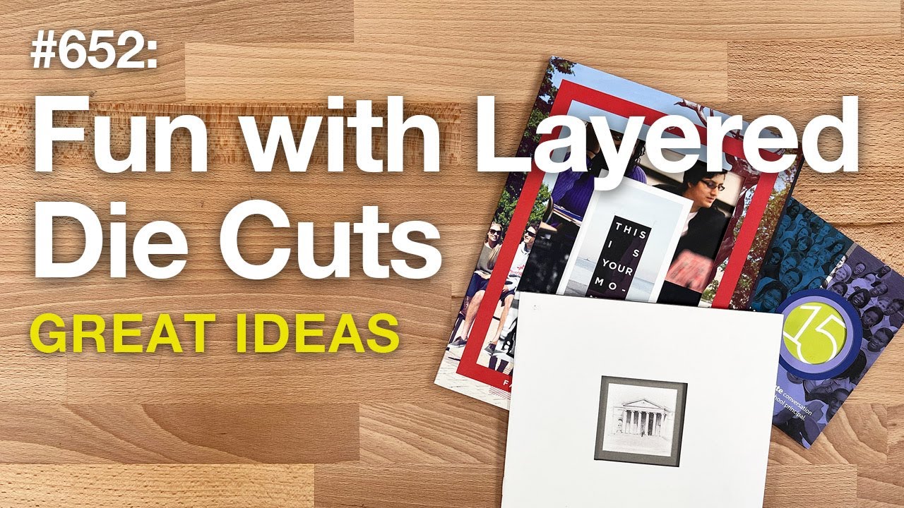 Layering Die Cut Shapes for Creative Brochures –FOW #652 - YouTube