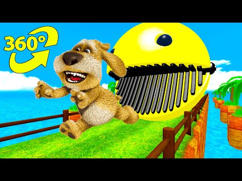 360 video || Talking ben vs Pacman weird animation | 360 vr | 360 funny horror animation