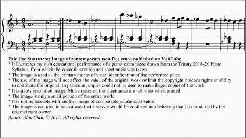 Trinity TCL Piano 2018-2020 Grade 3 No.8 Crosland ...