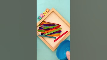 🌈 Oddly satisfying reverse video | ice cream sticks 🫶😂🤯 #shorts #funny #satisfying