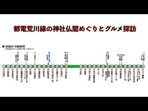 都電荒川線の神社仏閣めぐりとグルメ探訪(その1) - YouTube