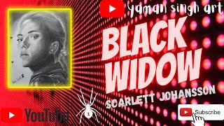 Black Widow Scarlett Johansson Sketch