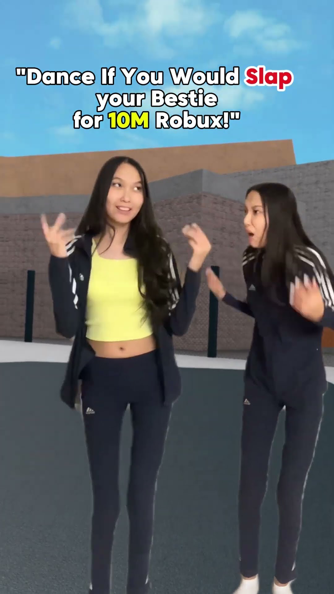 Dance If You Slap your Bestie for 10M Robux!?? IB: @NotAmberRoblox- #roblox #robloxshorts
