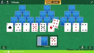 Microsoft Solitaire Collection | Card Games | TriPeaks | Daily Challenge 31 March 2017 screenshot 3