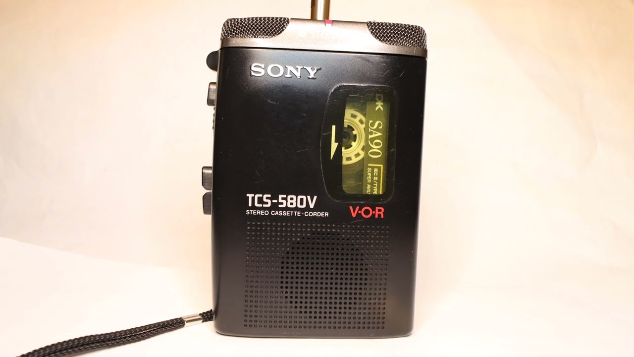 Sony Walkman Cassette-Corder TCS-580V - (Fully Operational) Serial
