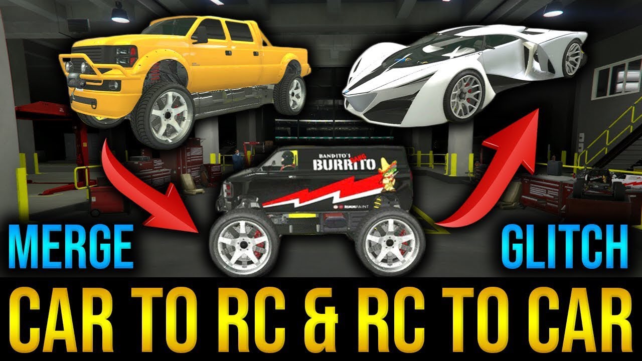 GTA 5 Online Merge RC TO CAR AND CAR TO RC YouTube