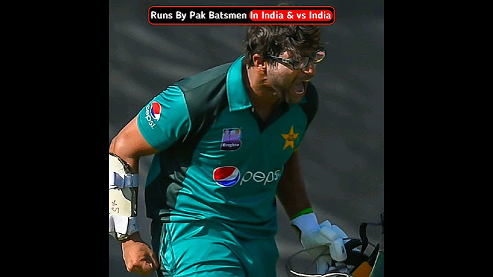 Record Breaking Runs Against India In India By Pakistani Batsmen #cricket #shorts