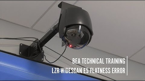 Troubleshooting an E5 Flatness Error on an LZR-WIDESCAN Sensor