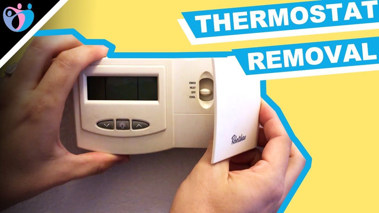 how to remove a thermostat | robertshaw thermostat removal - YouTube