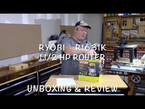 Ryobi  1 1/2HP Router Model R1631K Unboxing & Review