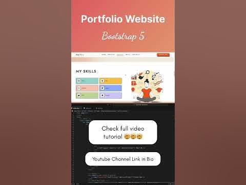 Awesome Portfolio Website using Html CSS JavaScript and Bootstrap 5 # ... image.