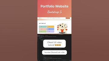 Awesome Portfolio Website using Html CSS JavaScript and Bootstrap 5 #webdevelopment #portfolio