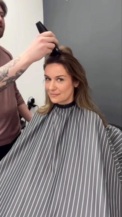 beautiful lady headshave salon #buzzcut #hairstyle #headshave