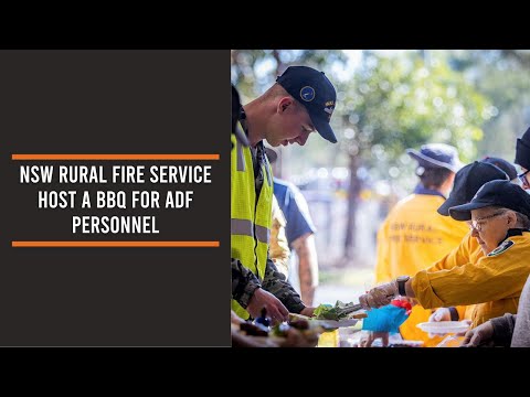 NSW Rural Fire Service host a BBQ for ADF personnel