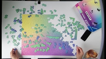 Ravensburger Krypt gradient puzzle - time lapse video
