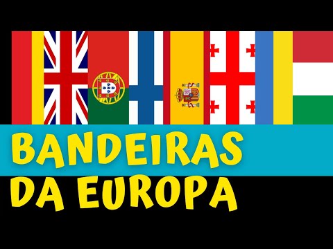 50 BANDEIRAS DE PAÍSES DA EUROPA  Quantas você consegue acertar