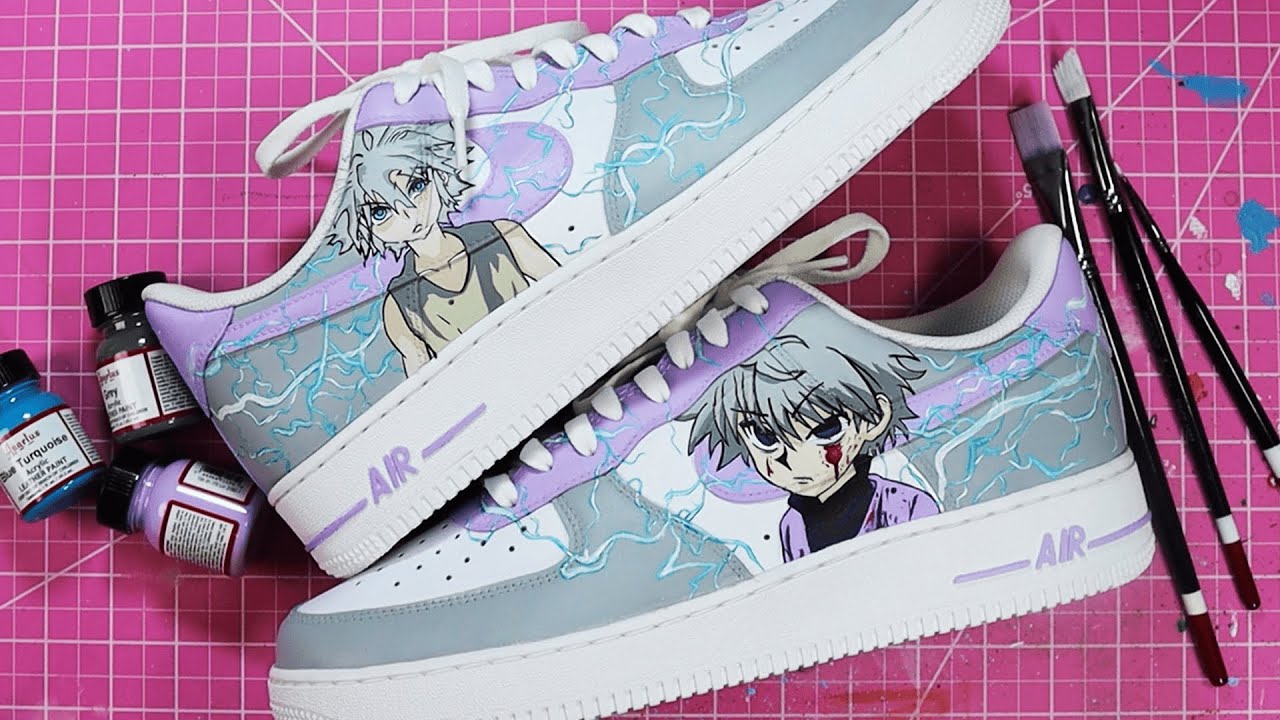 Killua Zoldyck Hunter x Hunter Custom Anime Skate Shoes For Anime Fans