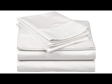 True Luxury 1000-Thread-Count 100% Egyptian Cotton Bed Sheets, 4-Pc King White Sheet Set