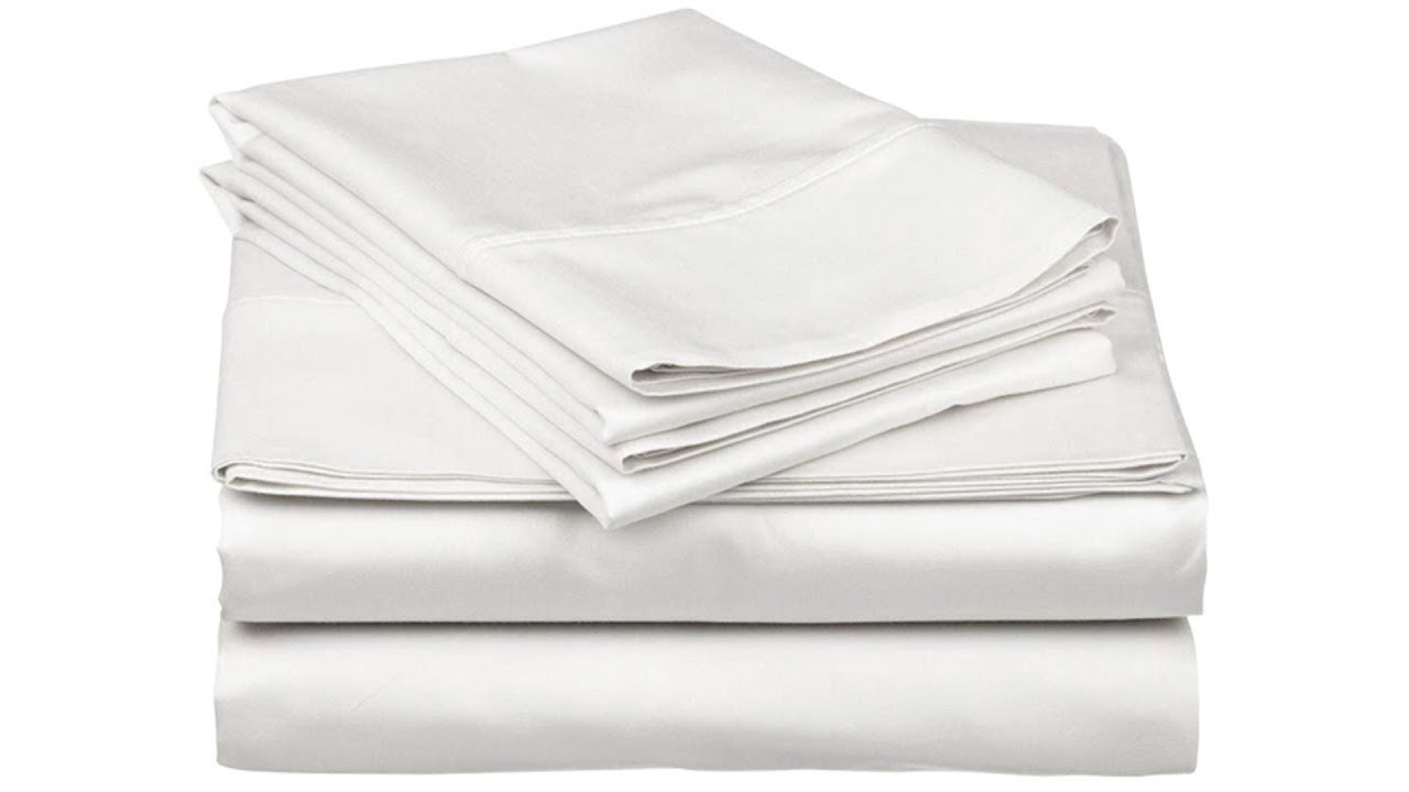 Best bed sheets Pure Egyptian King Size Cotton Bed Sheets Set (King