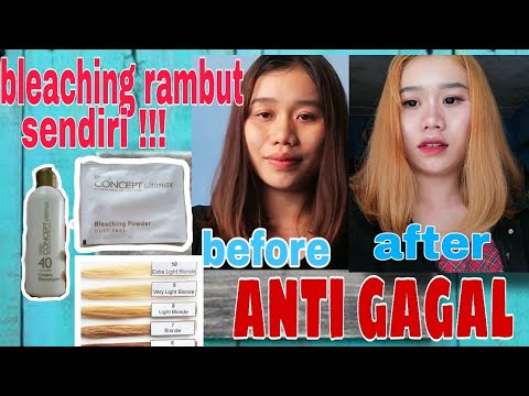  Bleaching  rambut  sendiri anti gagal  bleaching  rambut  