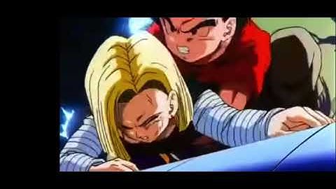 Krillin saves 18 (DBZ Bio Broly)