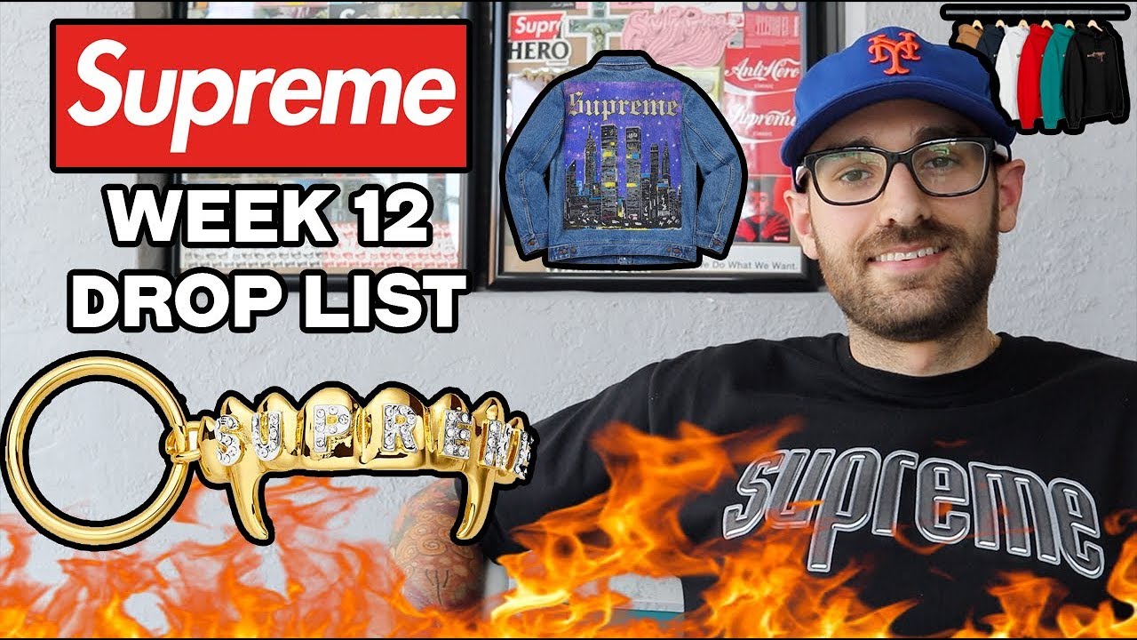 Supreme Drop List WEEK 12 SS19 YouTube