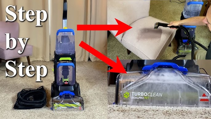 Bissell Dual TurboClean DualPro Pet Carpet Cleaner w Bissell Max