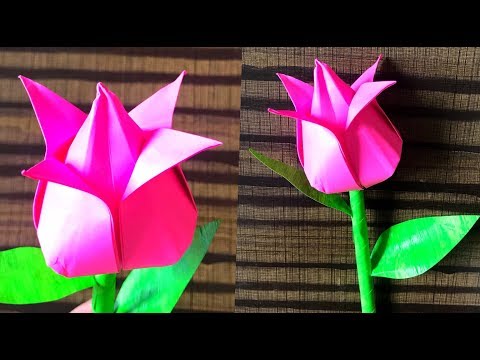 How to make paper Flower| Origami lotus flower  | easy lotus flower | lotus paper craft