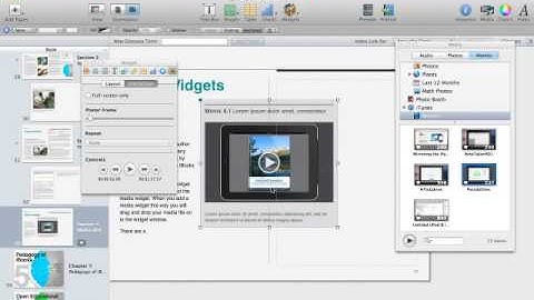 Adding Videos to iBooks Author