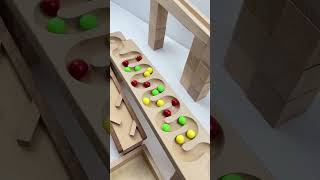 Hypnotic marble tracks, smooth rolling sounds #marblerun #marblesofig #asmr #marblesrace #satisfying
