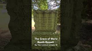 Creepy History: Visiting the Grave of Marie Booth Russell #history #historic #cemetery #actress