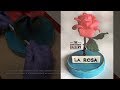 Rose / Loteria Card Cake Topper Timelapse Tutorial : Petals, Plaque, and Finishing Touches