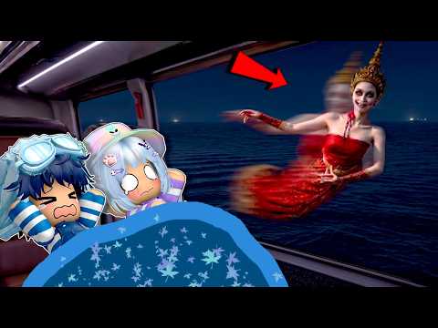 BIBI & BOBO BOARD A SHIP AND RUN INTO A FLYING SCARY MONSTER | ROBLOX
