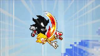 Dark Sonic Vs Fleetway Sprite Animation Test