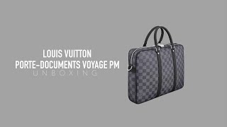 UNBOXING⎜Louis Vuitton Porte-Documents Voyage PM 