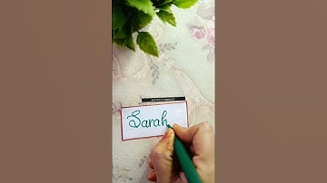 Most Requested Name writing "sarah" #shortsvideo #selfwritingworld