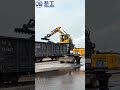 How the JINGGONG High-Lift Excavator Levels Bulk Cargo Fast
