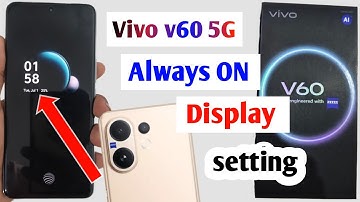 Vivo v60 5g always on display | Vivo v60 5g always on display kaise kare 