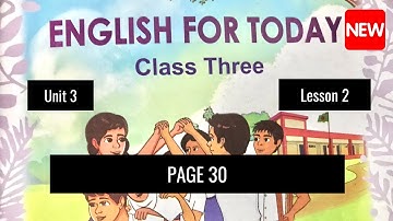Class 3 English Page 30 Unit 3 Lesson 2 | তৃতীয় শ্রেণীর ইংরেজি পৃষ্ঠা ৩০ | নতুন বই 2024