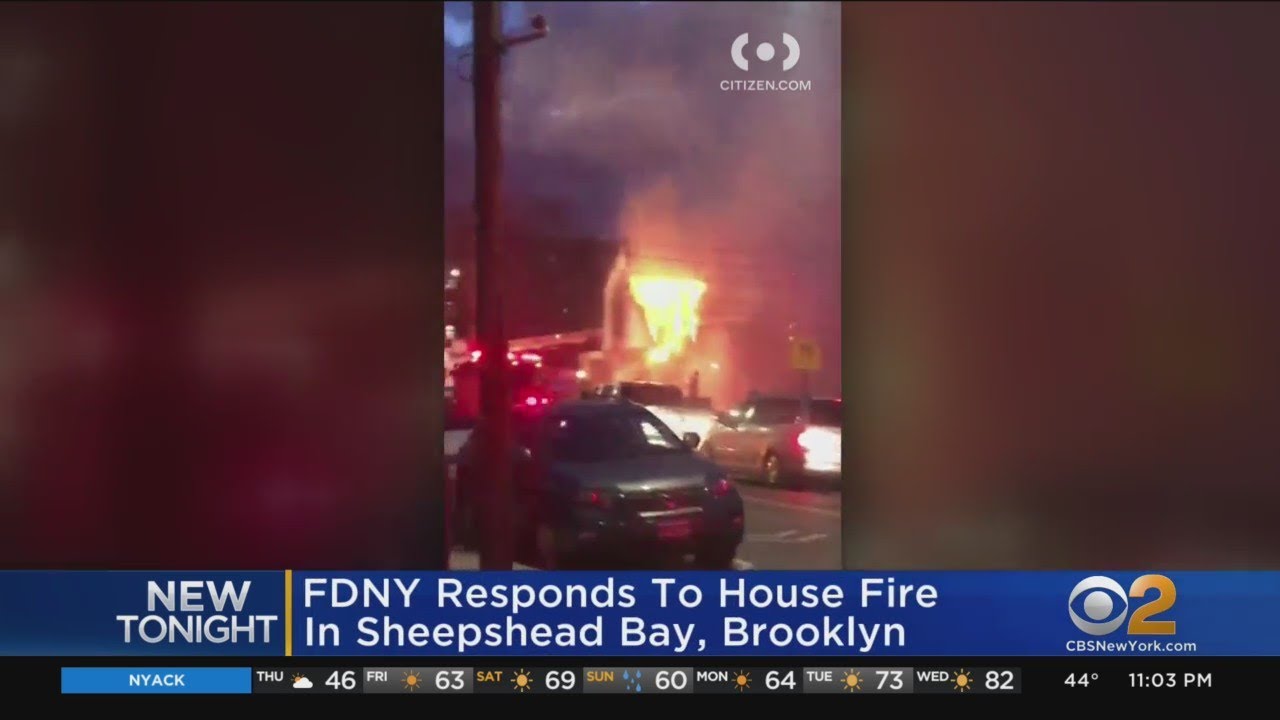 FDNY Responds To House Fire In Sheepshead Bay, Brooklyn
